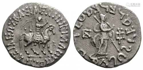 Azes II - Indo-Scythian Tetradrachm