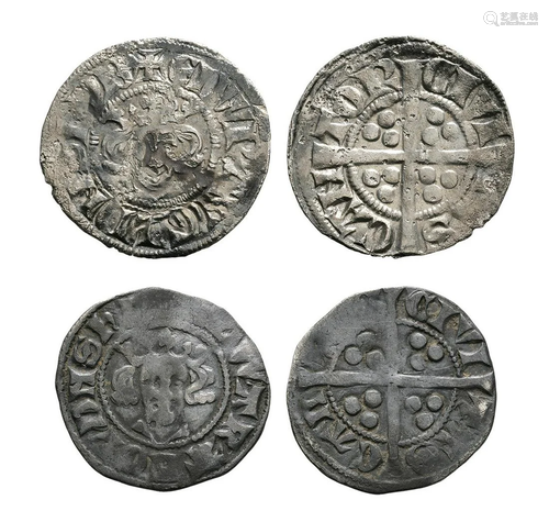 Edward I - Canterbury - Long Cross Pennies [2]