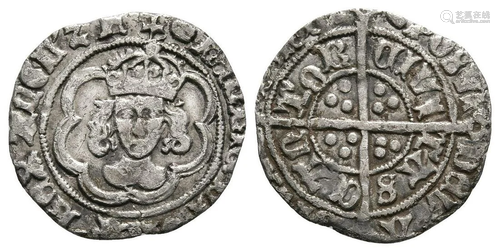 Henry VII - Canterbury - Facing Bust Halfgroat