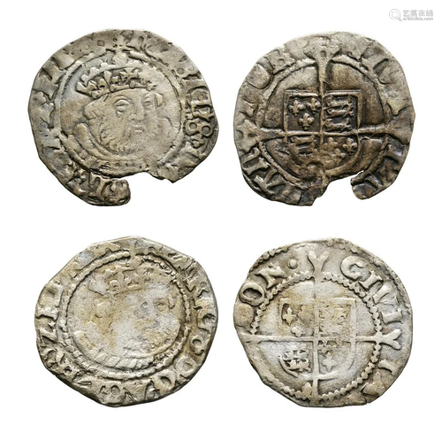 Henry VIII - London/Canterbury - Halfgroats [2]