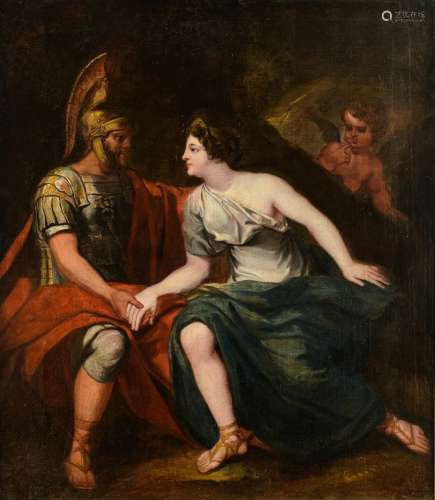 No visible signature, Hector's farewell to Andromache, late 18thC / early 19thC, oil on canvas, 100 x 115 cm