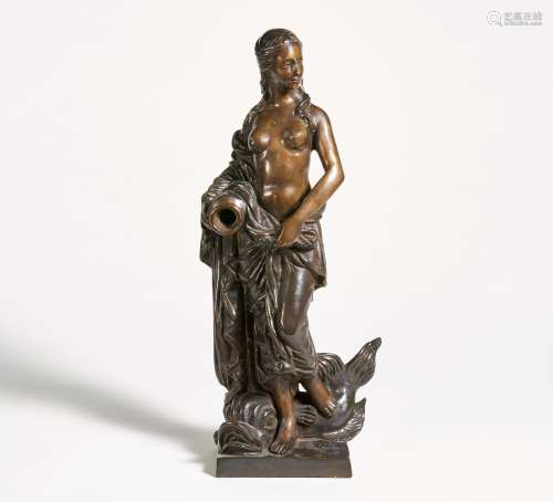 QUELLNYMPHE.    Bronze. H.53cm.  Bezeichnet Teis.  Zustand B.   Provenienz:  Sammlung Horst Jouy.