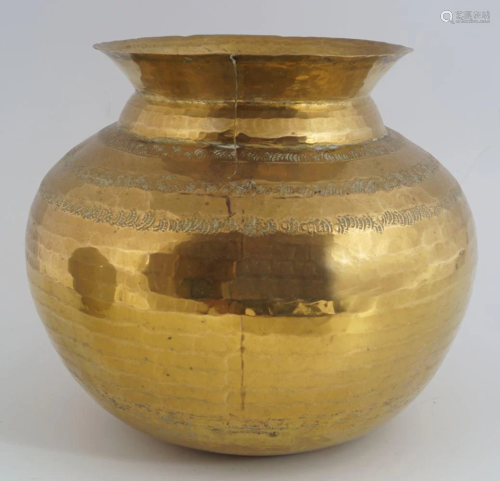 EARLY 20TH-CENTURY INDIAN BRASS JARDINIERE