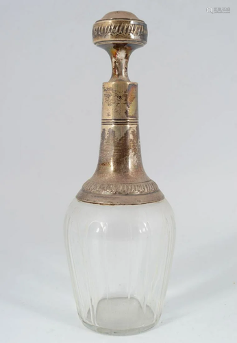 SILVER MOUNTED SHERRY DECANTER