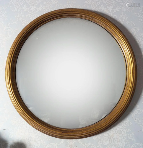 REGENCY GILT FRAMED CONVEX MIRROR