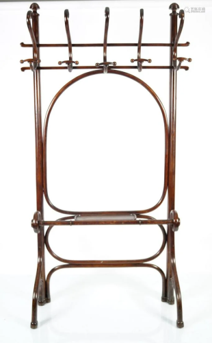 PAIR OF 19TH-CENTURY BENTWOOD HALL STANDS