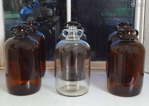 6 GLASS BELL JARS