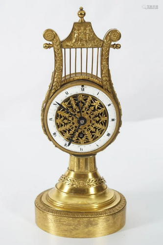 19TH-CENTURY ORMOLU MANTLE CLOCK