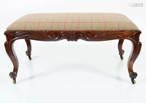 19TH-CENTURY ROSEWOOD STOOL