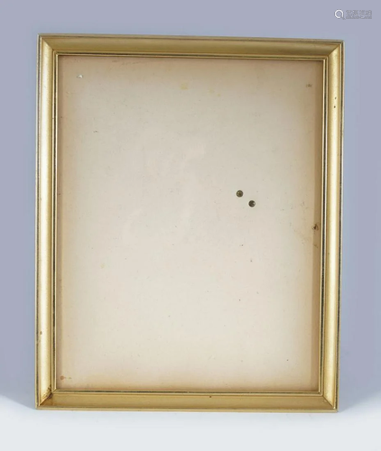 LARGE GILT BRASS PHOTO FRAME