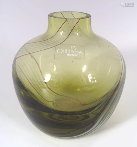 HEAVY CUT GLASS VASE