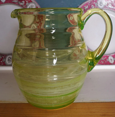 VASELINE GLASS WATER JUG