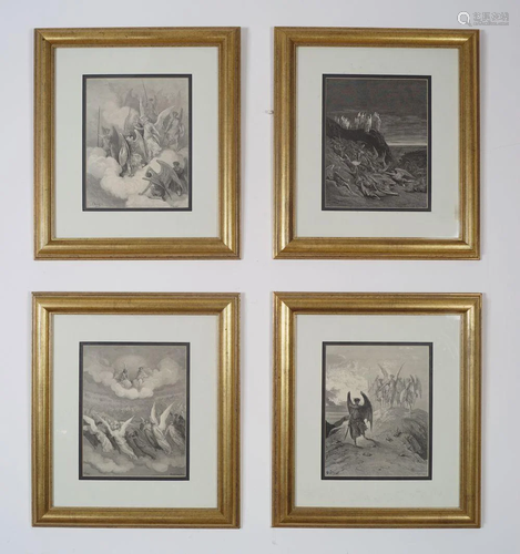 SET OF FOUR DORE ENGRAVINGS