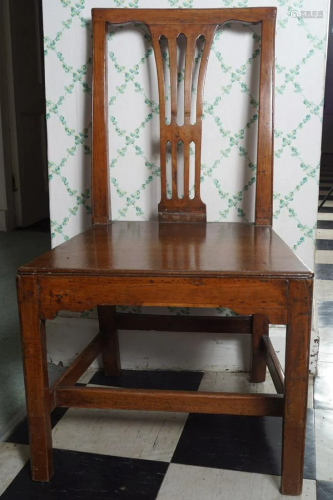 18TH-CENTURY FRUITWOOD HALL CHAIR