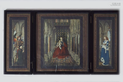 DRESDEN TRIPTYCH AFTER JAN VAN EYCK