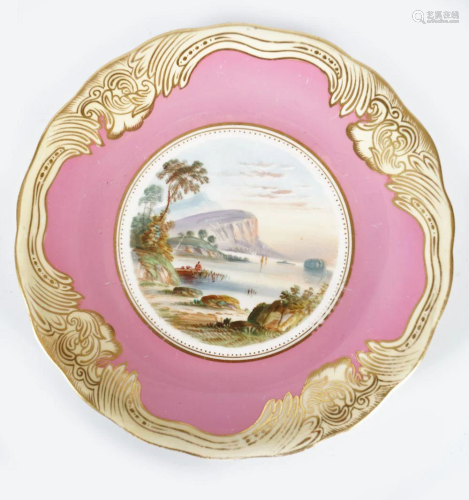 WORCESTER PORCELAIN PICTORIAL PLATE