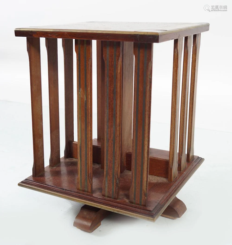 EDWARDIAN REVOLVING TABLE BOOKCASE