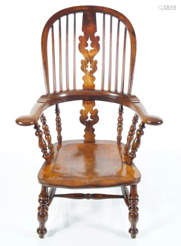 19TH-CENTURY PROVINCIAL WINDSOR CHAIR