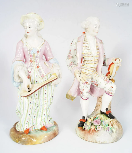 PAIR OF MEISSEN FIGURES