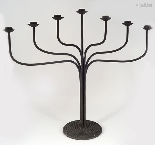 DESIGNER WROUGHT IRON CANDELABRA