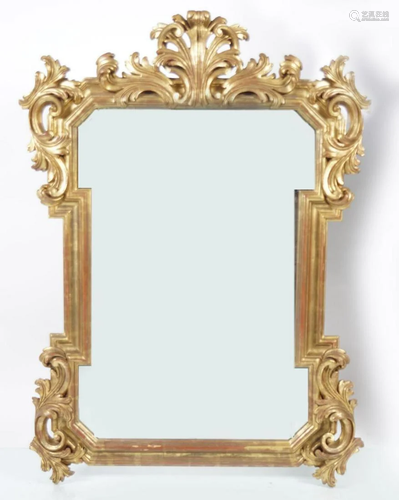 19TH-CENTURY CARVED GILTWOOD PIER MIRROR