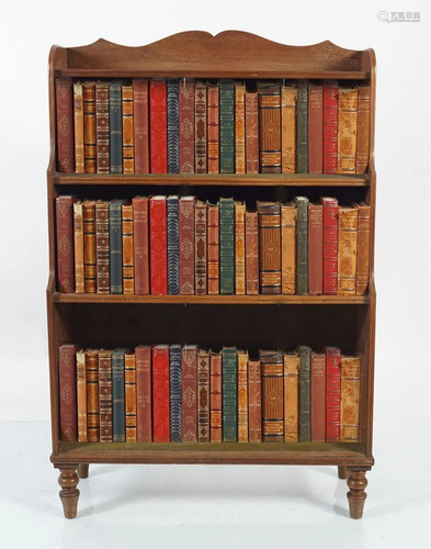 EDWARDIAN MAHOGANY CAMPAIGN BOOKCASE