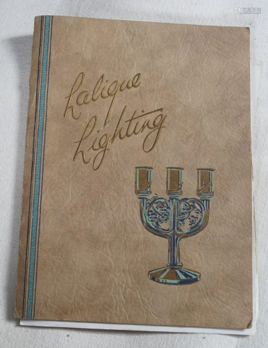 ILLUSTRATED LALIQUE CRYSTAL LIGHTING CATALOGUE