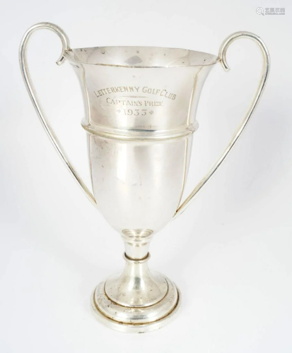 SILVER PLATED GOLF TROPHY