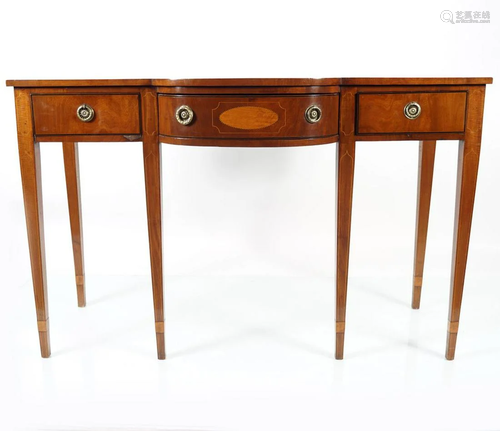 EDWARDIAN PERIOD MAHOGANY AND INLAID HALL TABLE