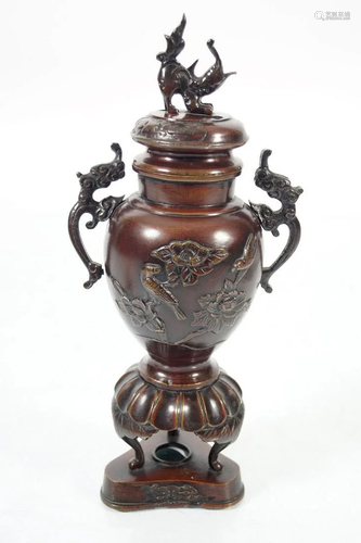 19TH-CENTURY JAPANESE BRONZE CENSER