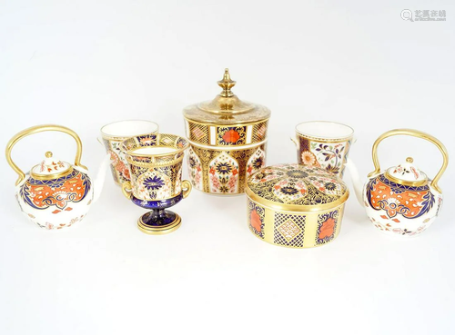 LOT OF 7 SMALL ROYAL CROWN DERBY PIECES