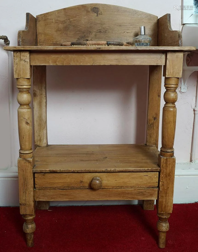 19TH-CENTURY PINE WASHSTAND