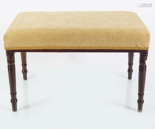 PAIR OF 19TH-CENTURY MAHOGANY STOOLS