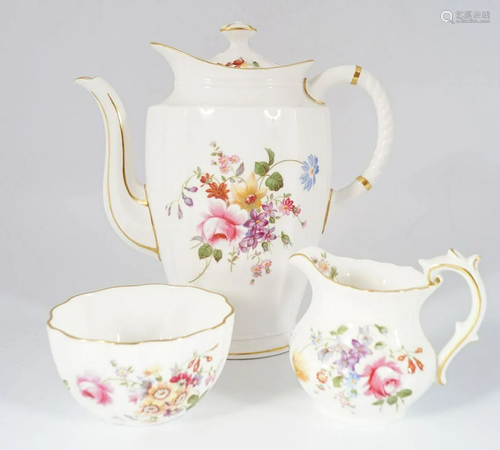 3 PIECE CROWN DERBY COFFEE SET