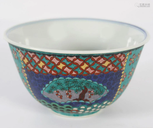 JAPANESE CLOISONNE PORCELAIN BOWL