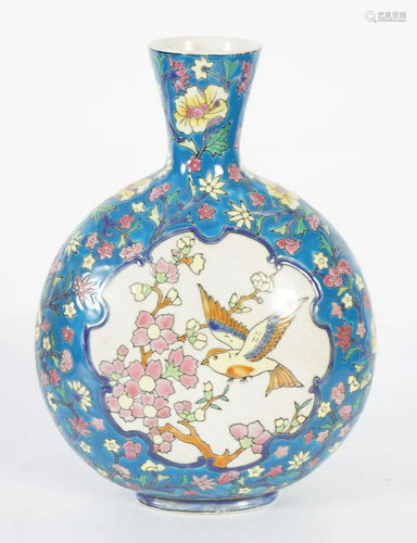 19TH-CENTURY ORIENTAL POLYCHROME VASE