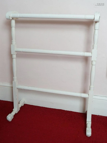 VICTORIAN PAINTED TOWEL RAIL