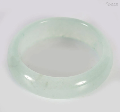 CHINESE ICE JADE BANGLE