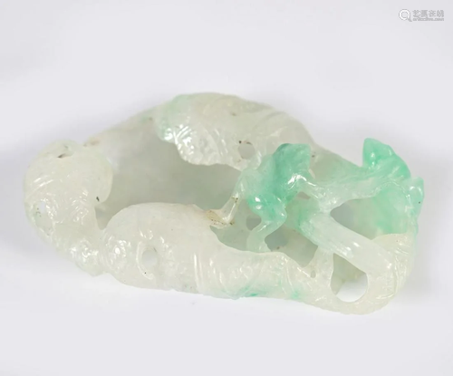 QING JADEITE CARVING