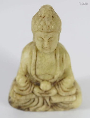 CHINESE QING JADE BUDDHA