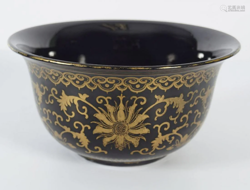 CHINESE MIRROR BLACK BOWL