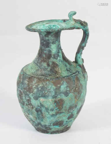 EARLY CHINESE BRONZE EWER