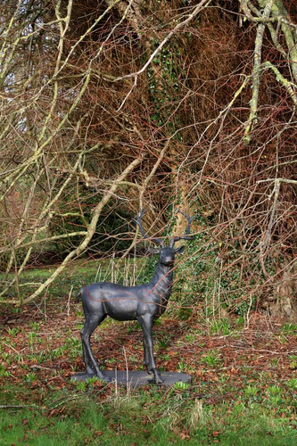 LARGE CAST IRON GARDEN SCULPTURE