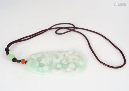 CHINESE CELADON JADE PENDANT