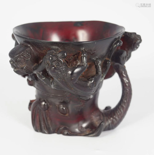 19TH-CENTURY LIBATION CUP