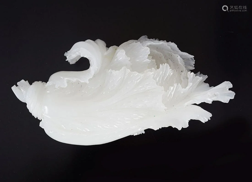 CHINESE QING WHITE AGATE