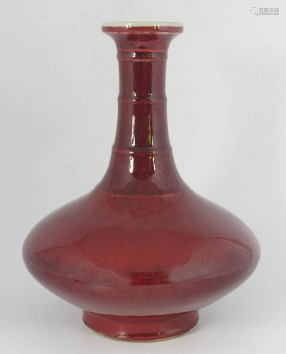 CHINESE REPUBLICAN SANG DE BOEUF VASE