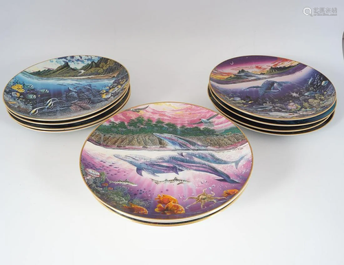 GROUP OF 12 LIMITED EDITION PORCELAIN PLATES