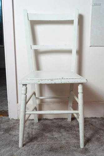 EDWARDIAN PAINTED CHAIR