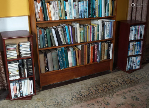 PAIR OF MODERN REVOLVING BOOK STANDS